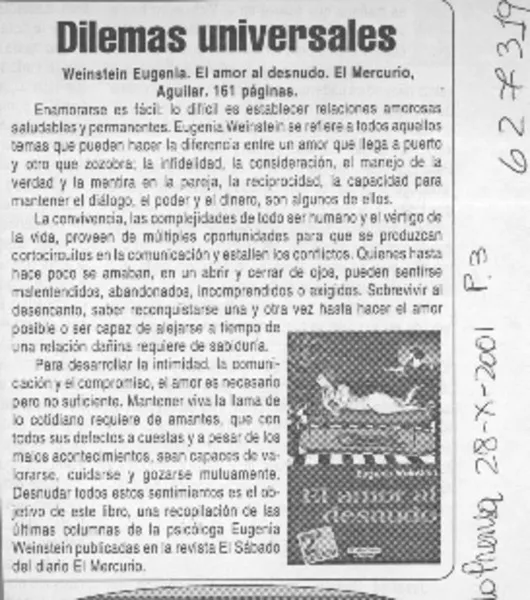 Dilemas universales  [artículo]