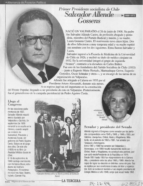 Salvador Allende Gossens  [artículo]