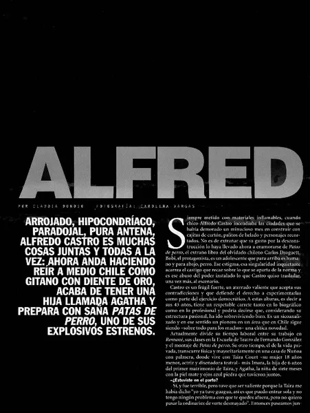 Alfred  [artículo] Claudia Donoso