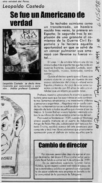 Se fue un americano de verdad  [artículo]