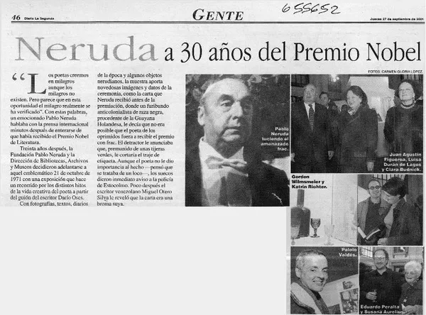 Neruda a 30 años del Premio Nobel.  [artículo]