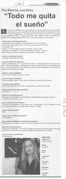 Todo me quita el sueño  [artículo].