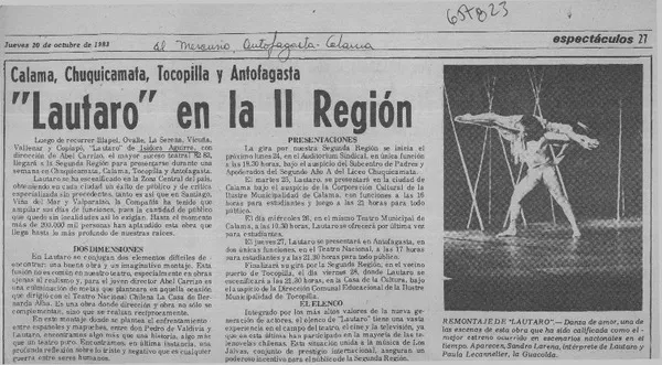 "Lautaro" en la II Región.  [artículo]
