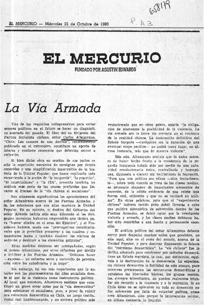 La vía armada.  [artículo]