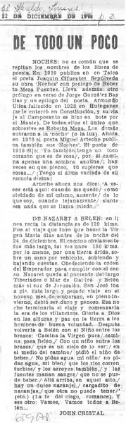 De todo un poco  [artículo] John Cristal.