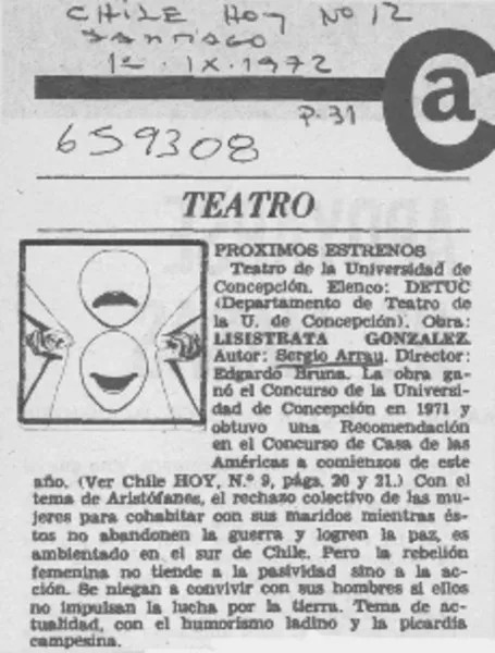 Teatro  [artículo]