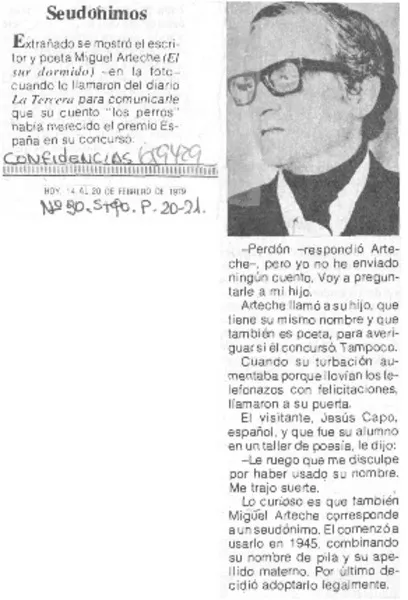 Seudónimos  [artículo]
