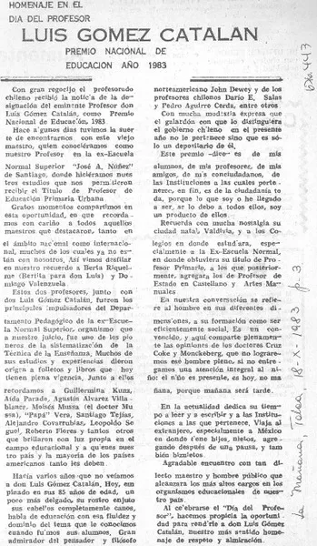 Luis Gómez Catalán.  [artículo]