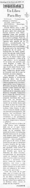 Valparaíso cultural y artístico  [artículo] Pickwick