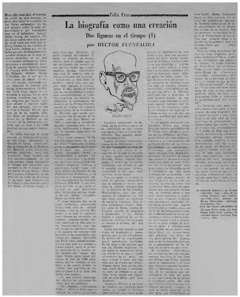 La biografía como una creación  [artículo] Héctor Fuenzalida.