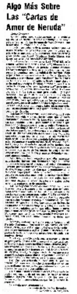 Algo más sobre las "Cartas de amor de Neruda"  [artículo] Fernando de la Lastra.
