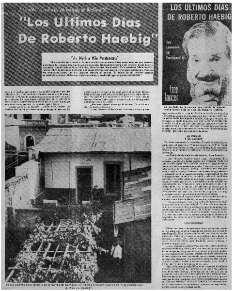 Los últimos días de Roberto Haebig" : [entrevista] [artículo]
