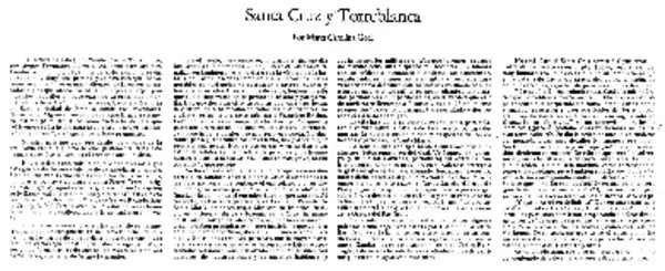 Santa Cruz y Torreablanca  [artículo] María Carolina Geel.