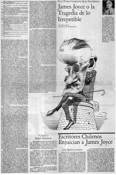James Joyce o la tragedia de lo irrepetible  [artículo] Braulio Arenas.