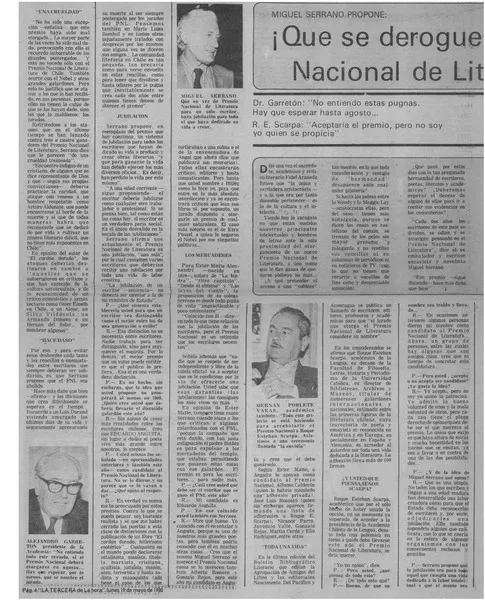 Peligro de cisma en la iglesia católica? : [articulo] : [entrevista].