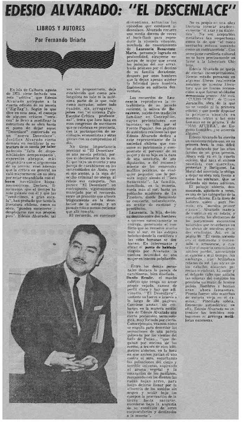 Edesio Alvarado, "El desenlace"  [artículo] Fernando Uriarte.