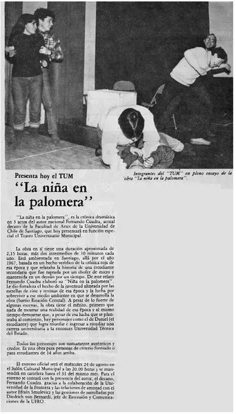 La Niña en la palomera"  [artículo]