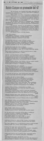 Rubén Campos en promoción del 47.  [artículo]