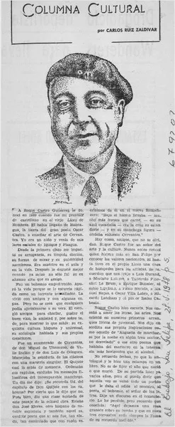 Columna cultural  [artículo] Carlos Ruíz Zaldívar.