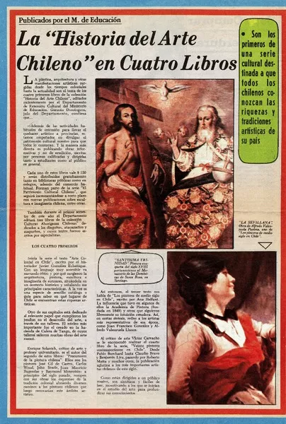 La "Historia del arte chileno" en cuatro libros.  [artículo]