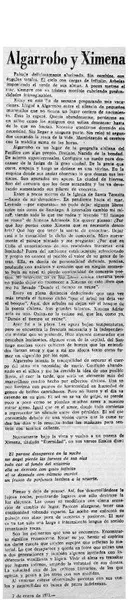 Algarrobo y Ximena  [artículo] Enrique Angel De Renzis.