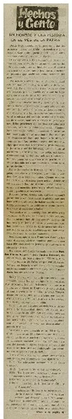 Un hombre y una historia en el mes de la patria  [artículo] Rómulo Santelices C.