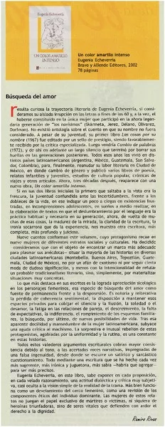 Búsqueda del amor  [artículo] Ramiro Rivas.