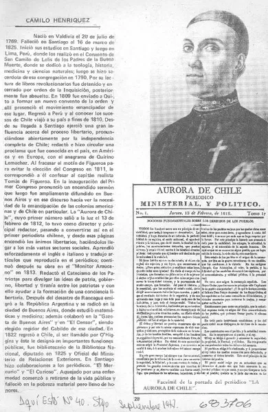 Camilo Henríquez.  [artículo]