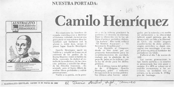 Camilo Henríquez.  [artículo]