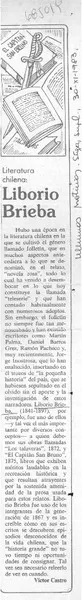 Liborio Brieba  [artículo] Víctor Castro.