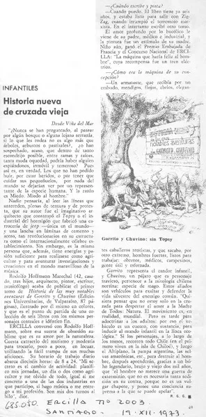 Historia nueva de cruzada vieja  [artículo] R.G.G.