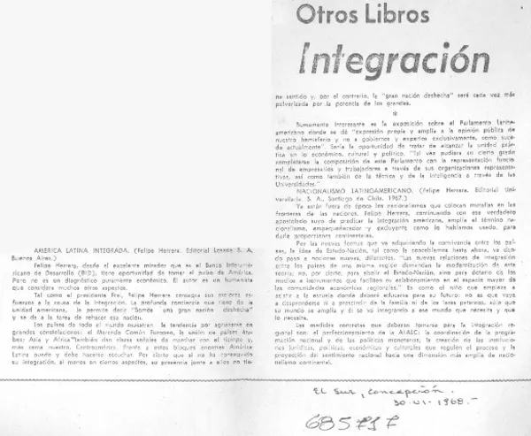 Integración.  [artículo]