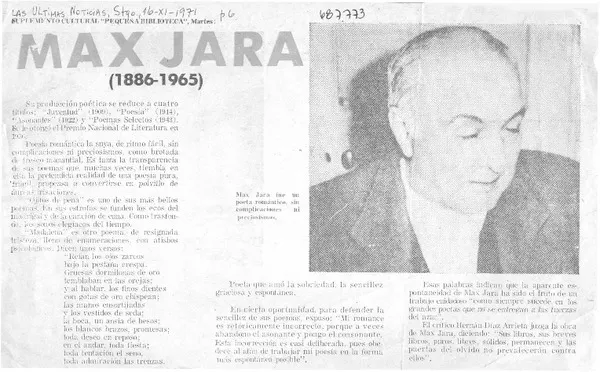 Max Jara (1886-1965)  [artículo]