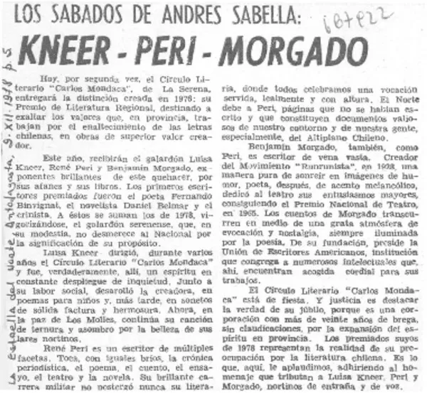 Kneer-Peri-Morgado.  [artículo]