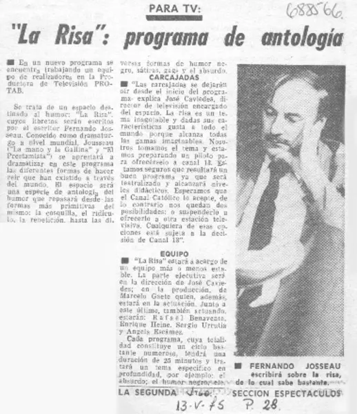 "La Risa": programa de antología.  [artículo]