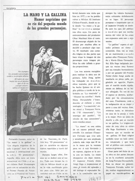 La Mano y la gallina.  [artículo]