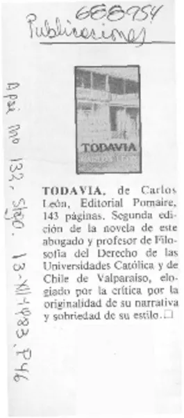 Todavía".  [artículo]