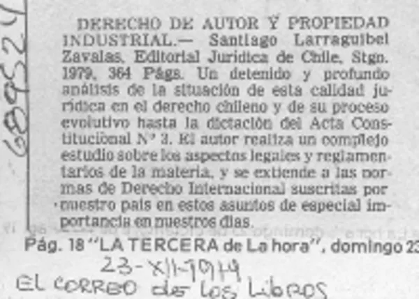 Derecho de autor y propiedad industrial.  [artículo]
