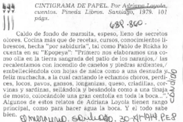 Cintigrama de papel  [artículo] Cándido.