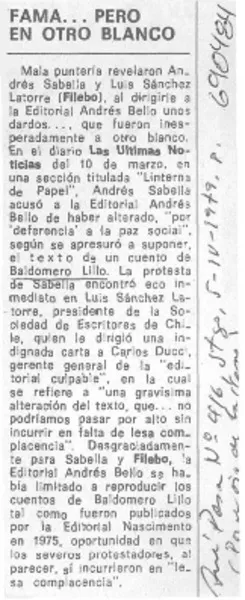 Fama -- pero en otro blanco.  [artículo]