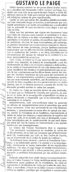 Gustavo Le Paige.  [artículo]