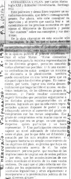 Estrategia y plan.  [artículo]