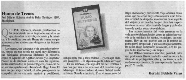 Humo de trenes  [artículo] Hernán Poblete Varas.