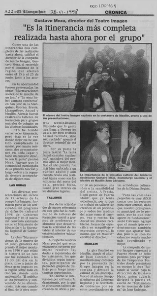 "Es la itinerancia más completa realizada hasta ahora por el grupo"  [artículo].