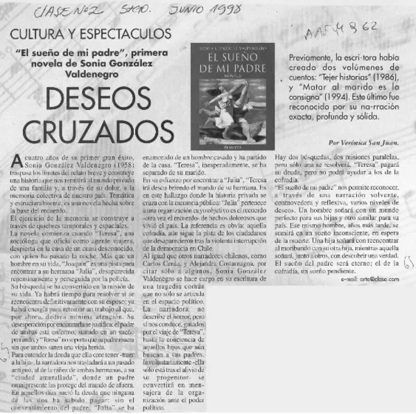 Deseos cruzados  [artículo] Verónica San Juan.