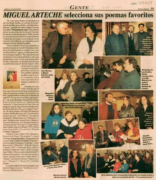 Miguel Arteche selecciona sus poemas favoritos  [artículo].