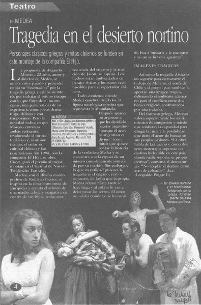 Tragedia en el desierto nortino  [artículo].
