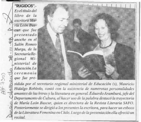 "Rugidos"  [artículo].