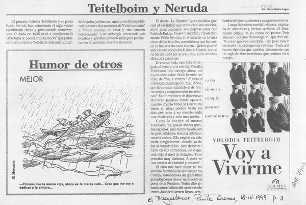 Teitelboim y Neruda  [artículo] Marino Muñoz Lagos.