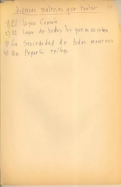 Diversas materias  [manuscrito] Rolando Cárdenas.